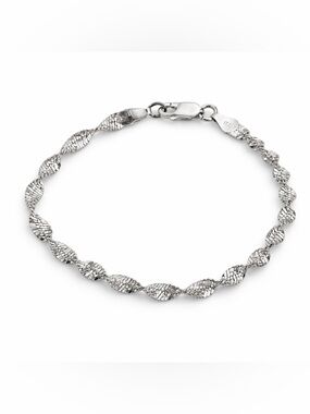 Vintage Sterling Silver 925 Twisted Bracelet Made in Italy